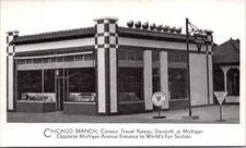Conoco Travel Bureau Chicago IL World's Fair 1933 - Photo Postcard