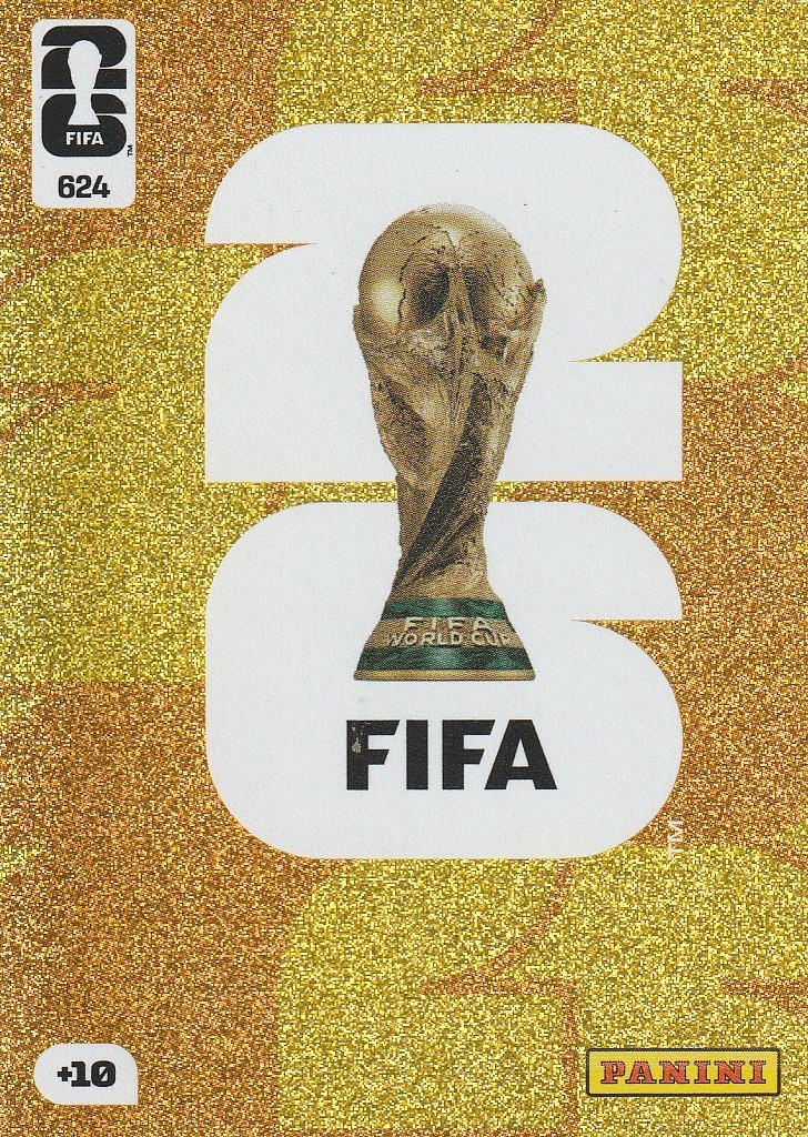 FIFA WORLD CUP 2026 Adrenalyn XL Panini - Trophy Emblem Card Gold #624