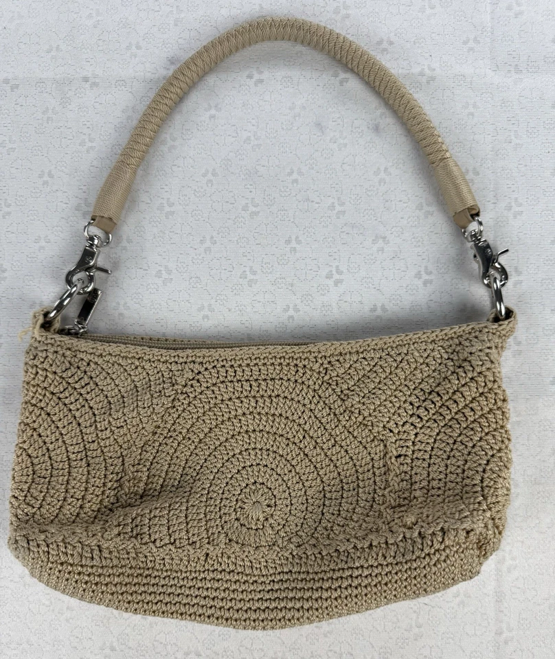 The SAK Y2K Indio Tejido Crochet Bolso de Hombro Cartera Bolso de Mano Boho Chic Ropa de Calle Foto 4 de 4