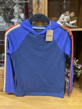 Boden Boys Hooded Top Aged 9-10 New With Tags 100% Cotton