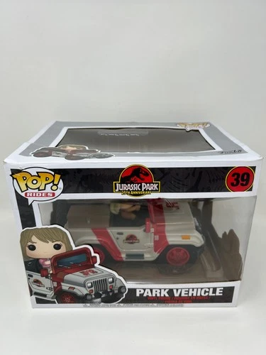 Funko POP! Movies Jurassic Park Ellie Sattler with Jeep #39 DAMAGED BOX