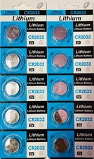 2x5 CR2032 Lithium BUTTON BATTERY 3 Volts Power Cell Coin Watch Batteries