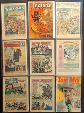 Tomahawk #3, Indians #15, Jesse James, Tom Mix, more - Low-grade Westerns