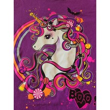 Purple Halloween Unicorn The Children's Place T-shirt size XL 14