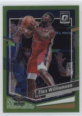 2023-24 Panini Donruss Optic Lime Green Prizm 142/149 Zion Williamson #35 w6g