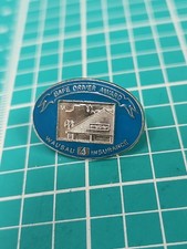 Prendedor de solapa tono plata premio conductor seguro seguro seguro Wausau de colección