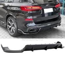 Gloss Black Rear Bumper Diffuser Lip For 2019-2025 BMW X5 G05 M Sport