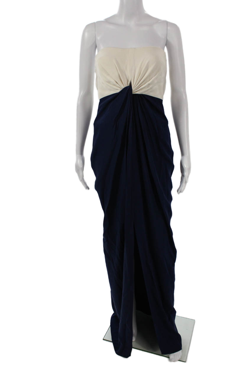 Catherine Malandrino Womens Maxi Dress White Silk Sleeveless Size 14Free Shipping in US $100+ Orders | $6.95 Orders Below
