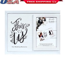 Wedding Keepsake Box Memory Storage Frame Decorative Souvenir Organizer New