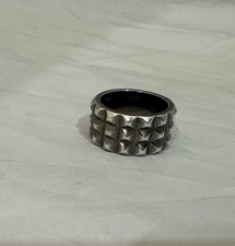 Stephen Webster men's triple SuperStud band Ring Sterling Silver Size 11.5
