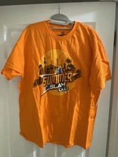 WWE Vintage Exclusive SUMMERSLAM Los Angeles 2013 ORANGE Official T-Shirt NEW XL