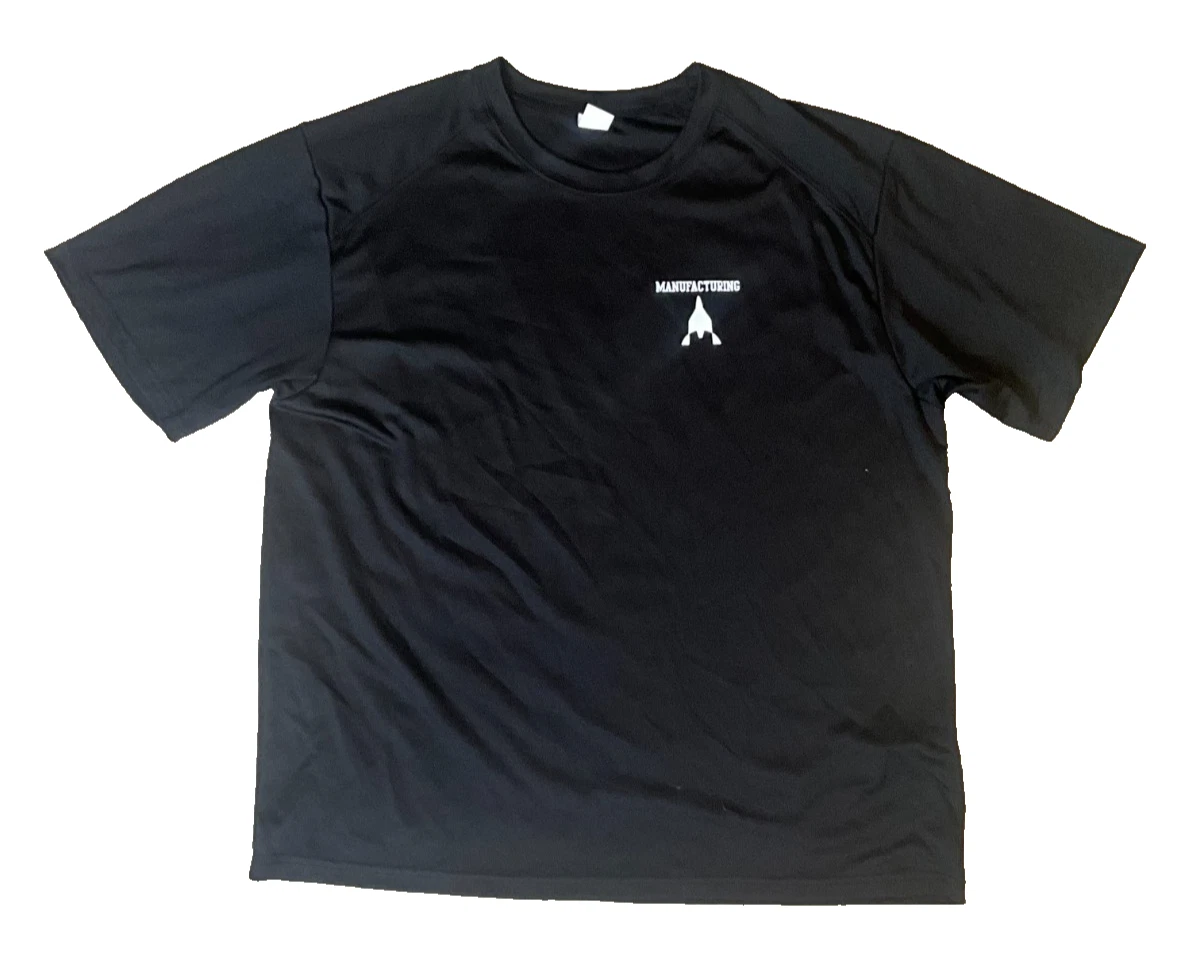 Paragon T-Shirt Black Short Sleeve Casual UPF50+ Sun Protection Cotton-XL
