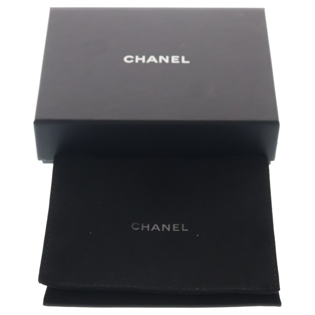 CHANEL Coco Mark Zip Coin Case Mini Wallet Black Leather Gold Hardware Used 404f image 6
