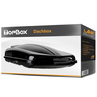 TOPBOX Gepäckbox TopBox 480 Duo schwarz, glänzend 480 Liter Neuware
