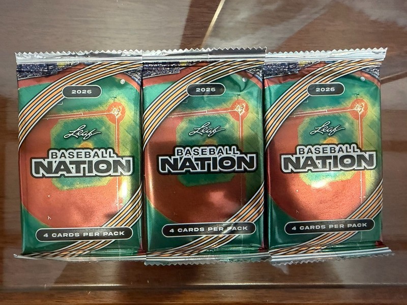 🎆(x3) 2026 Leaf Baseball Nation Hobby Sealed Packs (3 Autos, 9 # Cards) 3 Total