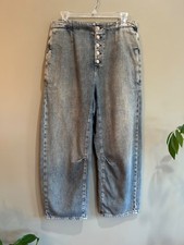 free people we the free osaka barrel jeans 28 spearmint blue