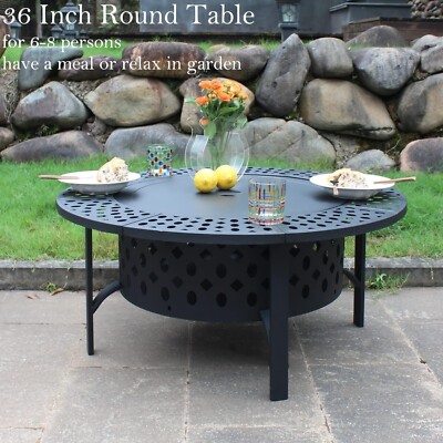 Brasero Plegable De Jardín Y Camping - 80 Cm Diámetro, Parrilla Incluida, Montaje Fácil