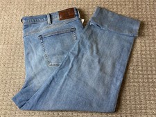  65 New Lands' End Men's Trad Fit 5 Pocket Stretch Denim Jeans Blue 32x31