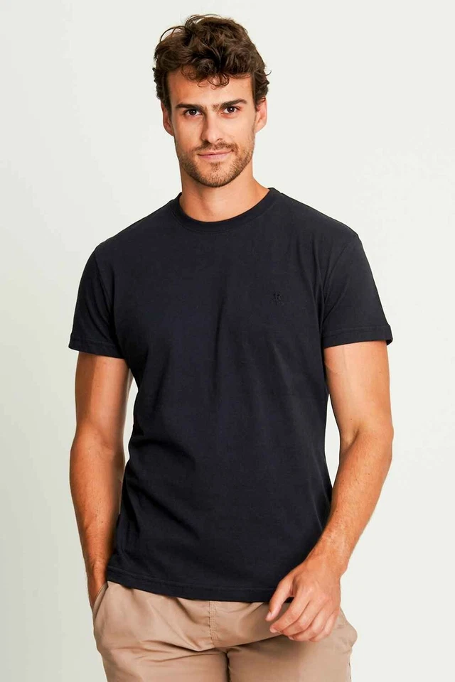 Paquete de 3 camisetas de algodón suave premium G1N con etiquetas POLO WEAR para hombre cuello redondo Cl Foto 2 de 4