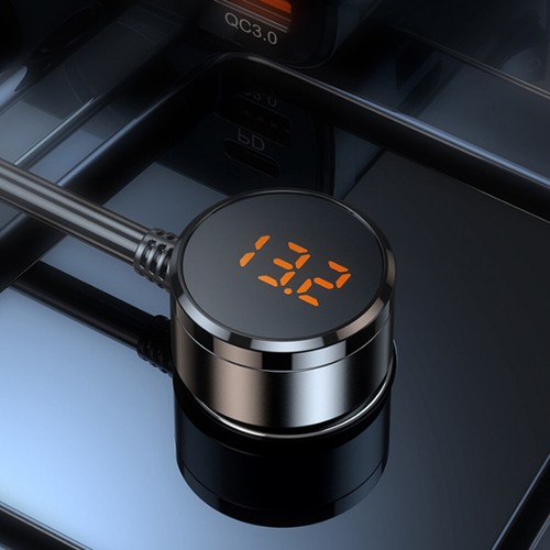 3-Way Car Cigarette Lighter Socket Splitter, 7 in 1 Power Adapter, Quick Charge) - Photo 8 sur 18