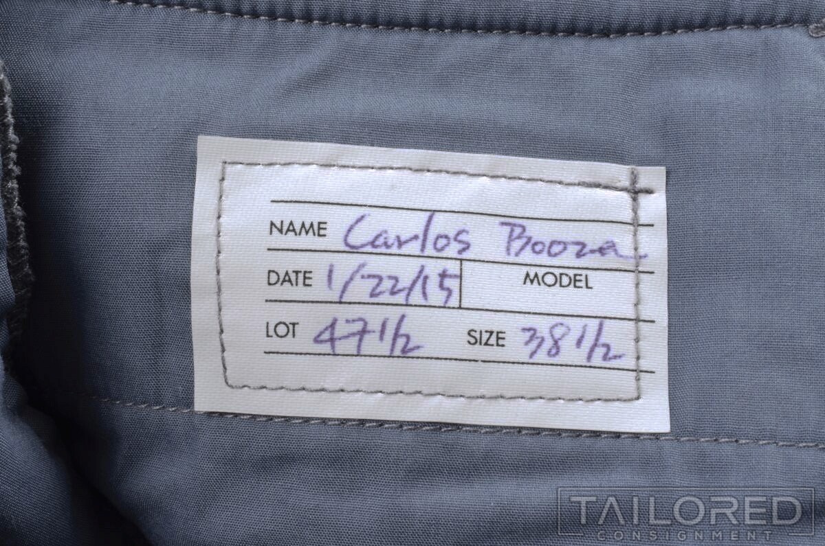 ALBA Solid Gray Drawstring Wool Blend Mens Luxury… - image 5