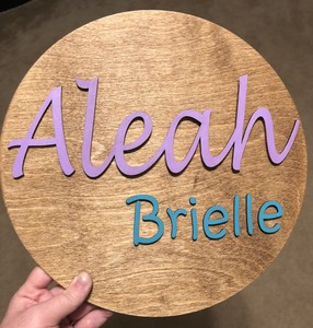 personalized name signs for nursery