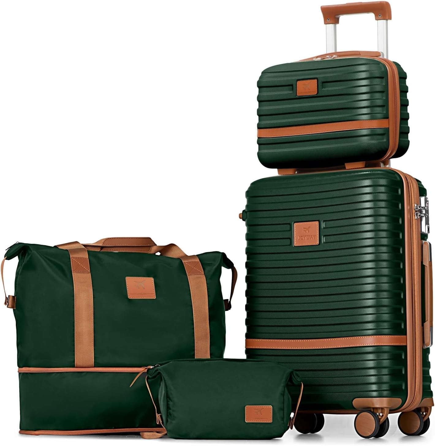 20 Inch Expandable Hard Shell Spinner Carry-On Luggage 4-Piece Set-image