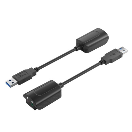 7.1 USB External Sound Card Audios Adapter USB3.0 to 3.5MM Microphone Converter - Afbeelding 7 van 8