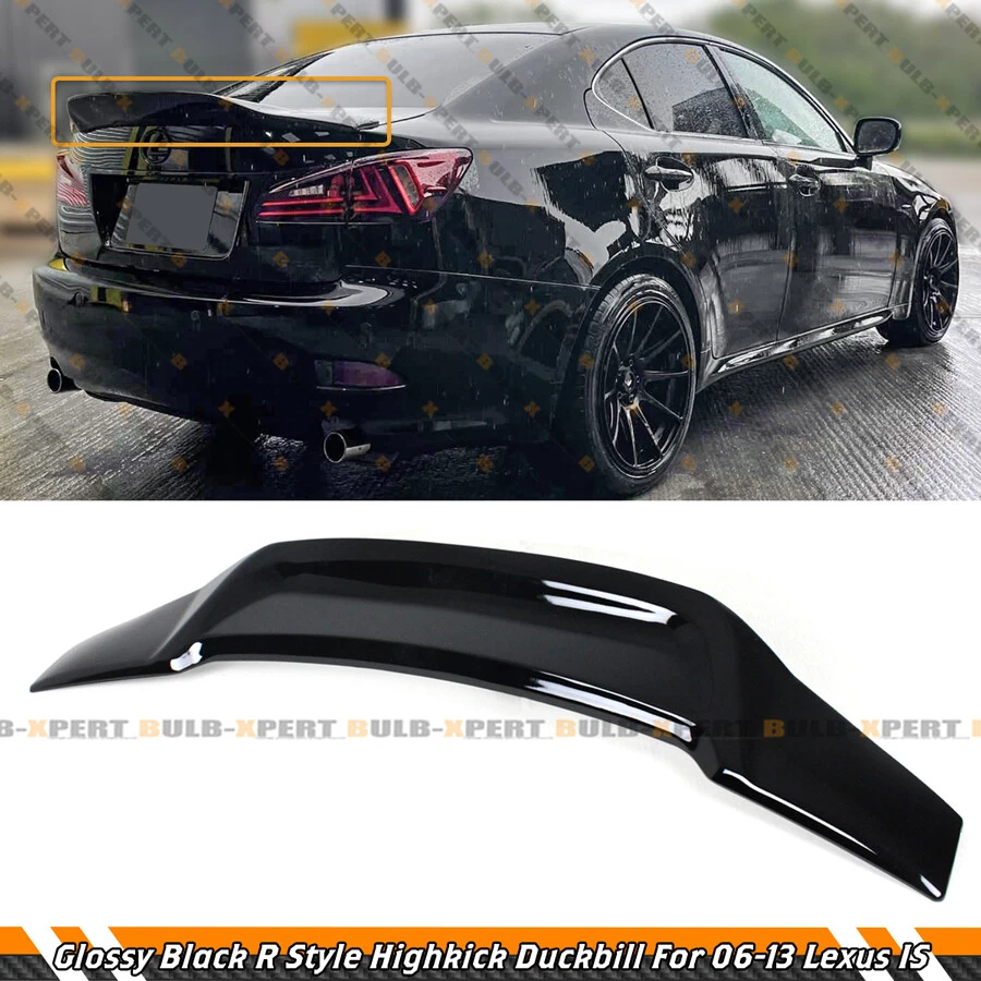 PARA 2006-2013 LEXUS IS250 IS350 ISF ESTILO RT ALERÓN MALETERO NEGRO BRILLANTE PICO DE PATO Foto 2 de 4