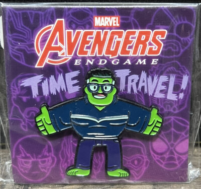 MONDO MARVEL AVENGERS ENDGAME HULK ''TIME TRAVEL'' ENAMEL PIN BY DAN HIPP