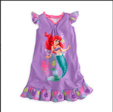 Disney Store Ariel Nightshirt for Girls - Size 4, 5/6, and 7/8 - New