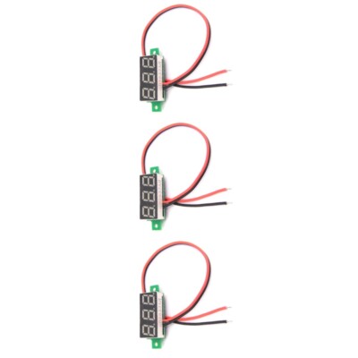  3 Pieces DC -Spannungsmesser Kopf 2,5 30 V Spannungs-Volt-Meter-Panel