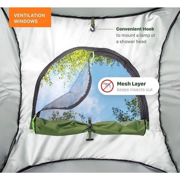 Pop Up Shower Tent Outdoor Camp Tent Privacy Shower Toilet Changing