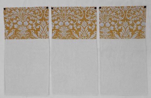 Floral Damask Wraparound Snap Hanging Towels (2 Colors Available) - Picture 17 of 20