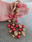 Vintage Multi Strand Layered Necklace Gold Tone Beaded Necklace Statement — photo 7