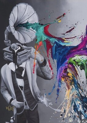 Kre8 “Magnificent Noise” Embellished Giclee | eBay