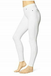 June & Daisy Womens White Denim Capri Leggings Size Small (6/8) 70010680196 | eBay