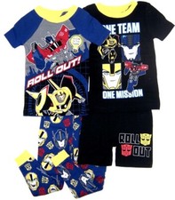 Transformers Toddler Boys 4 Pc Snug Fit Pajama Set NWT  2T  Shirts Pant Short