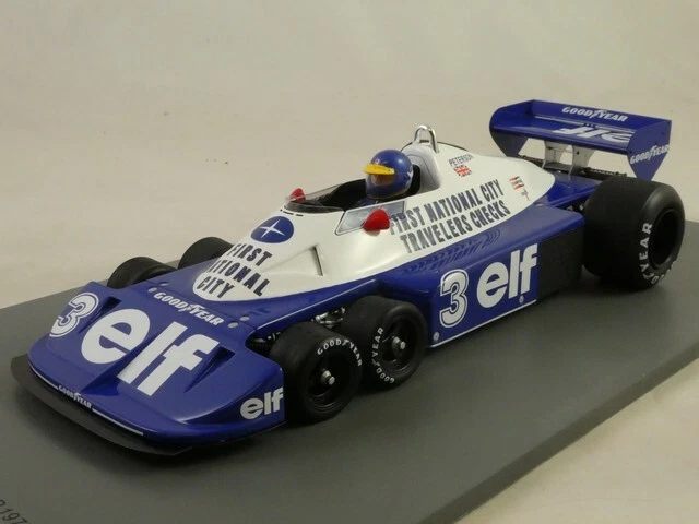 Spark Tyrrell Fncb P34 #3 Ronnie Peterson Brazilian Gp 1977 1/18 