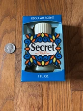 Old Secret Roll-on Anti-Perspirant. 1 ounce glass bottle. New Old Stock