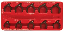 Lock Technology 1900 10 Piece Sae Shockit Crows Foot Set