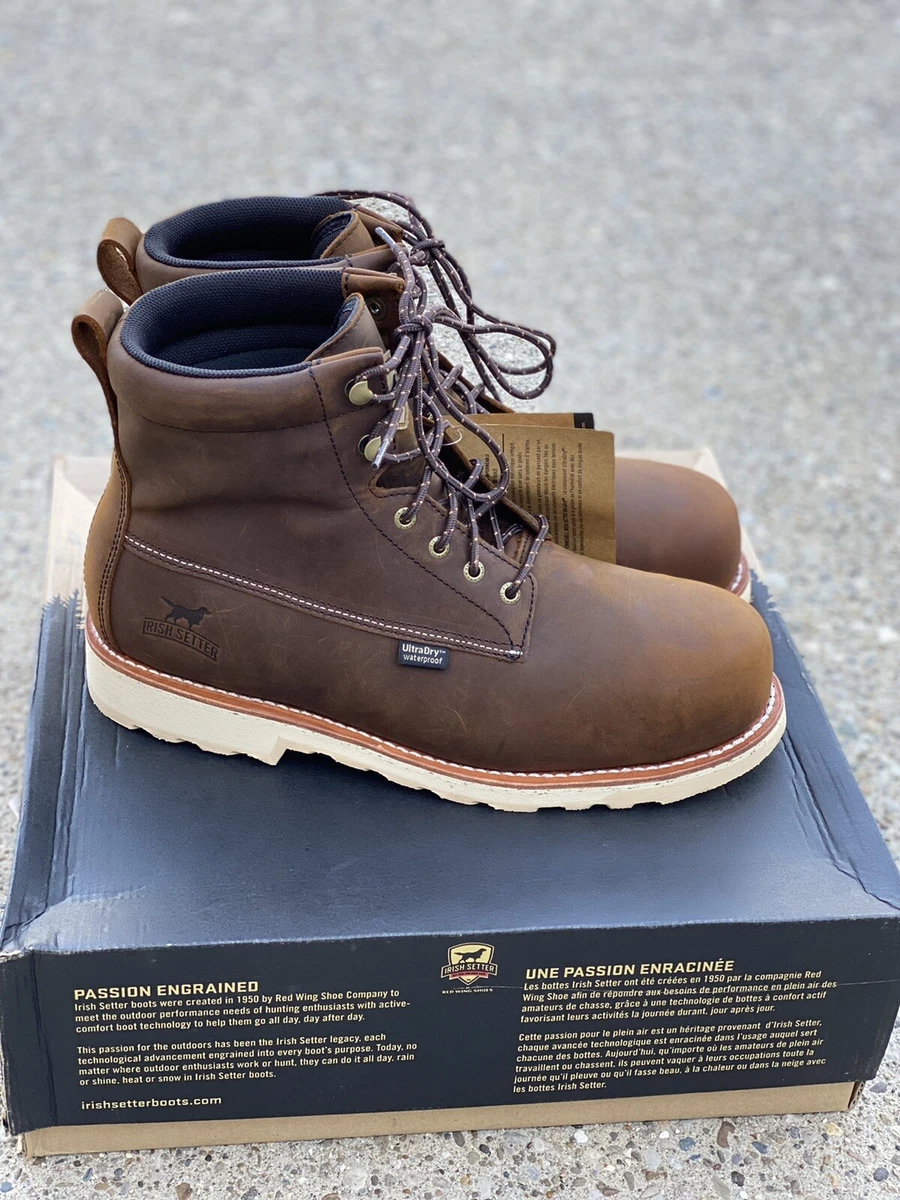 Irish Setter 83622 Wingshooter ST 6#034; Waterproof Safety Boots Men#039;s  11.5 D Brown eBay