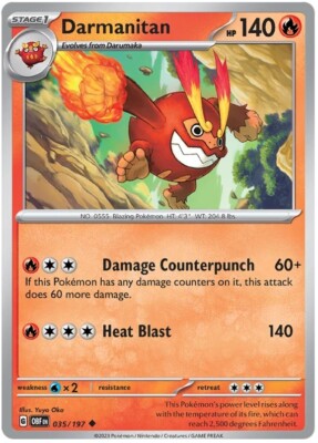 Darmanitan Pokemon TCG Card 035/197 | eBay Darmanitan Pokemon TCG Card 035/197 | eBay