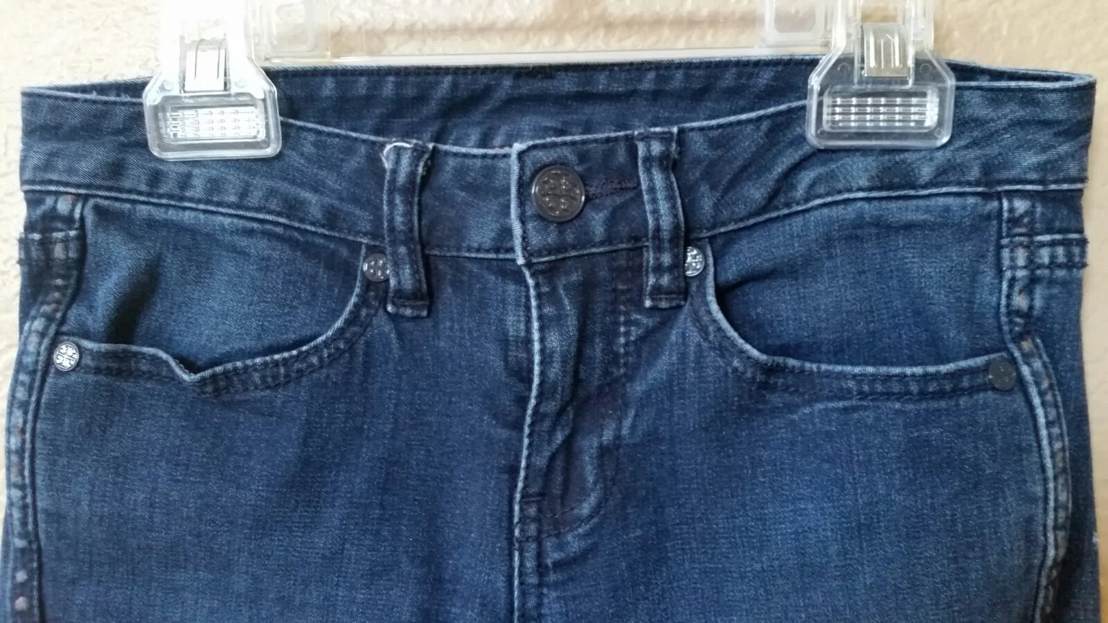 Pantaloni jeans TORY BURCH Marlien Denim taglia 24 più leggings MK gratuiti