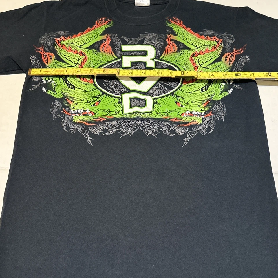 TNA Wrestling RVD Rob Van Damn The Whole F'N Mostrado Raro Gráfico Dragon Masculino P - Imagem 4 de 4