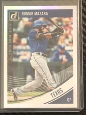 2018 Donruss Nomar Mazara Texas Rangers Holo SSP #d 2/2 Card #186