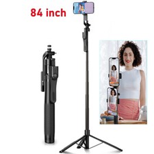 Portable 84" Wireless Remote Selfie Stick Tripod Phone Stand For iPhone Samsung