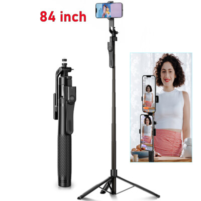 Portable 84'' Wireless Remote Selfie Stick Tripod Phone Stand For iPhone Samsung