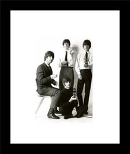 THE BEATLES - FRAMED PRINT - FROM 1960's PHOTO - O/A FRAME SIZE 200mm x 250mm 