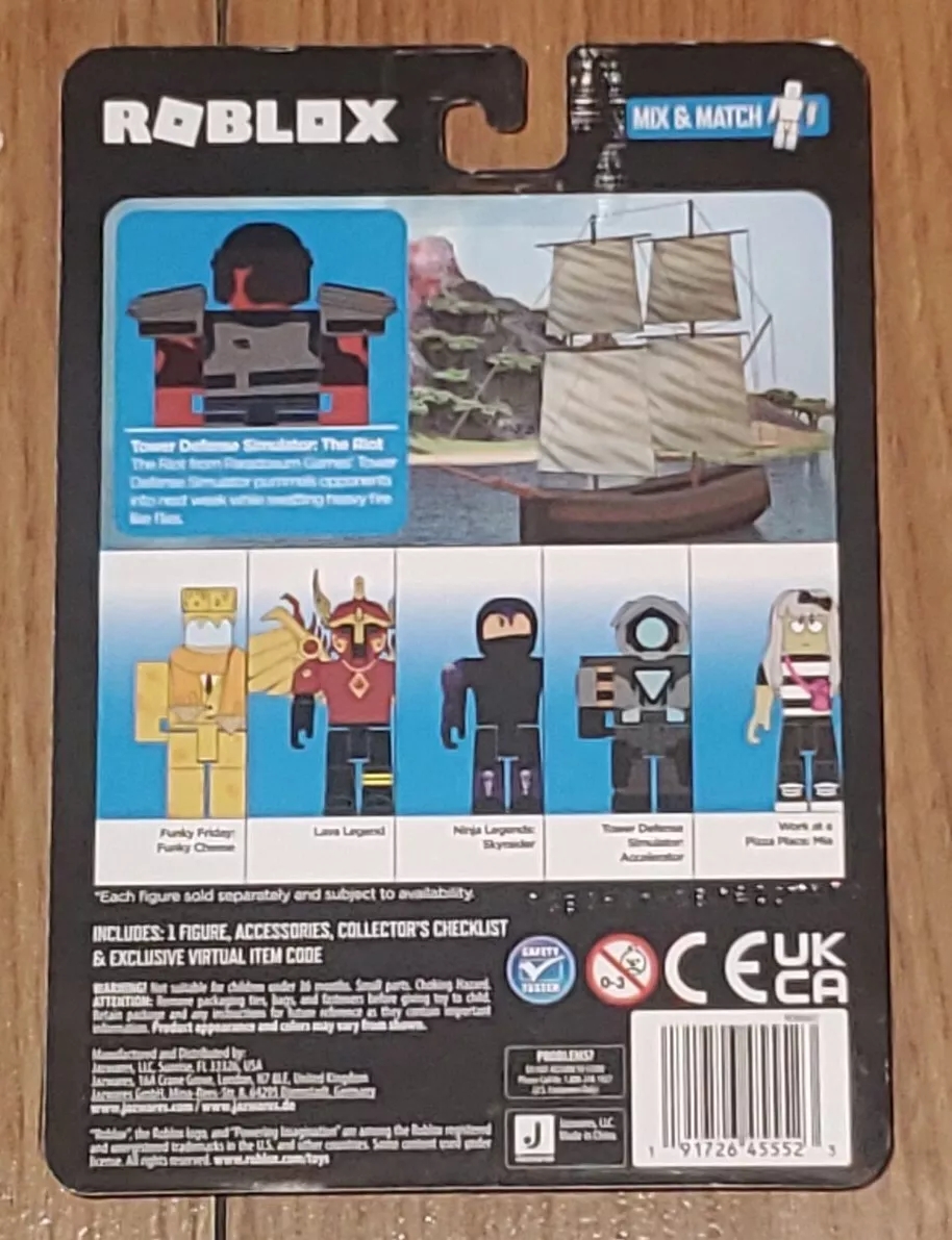 Roblox - Tower Defense Simulator The Riot & Exclusive Virtual Item Code 2022  NIB